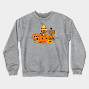 Jack O Lantern Kitty Crewneck Sweatshirt